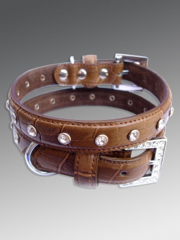 Leather dog collar DC-022
